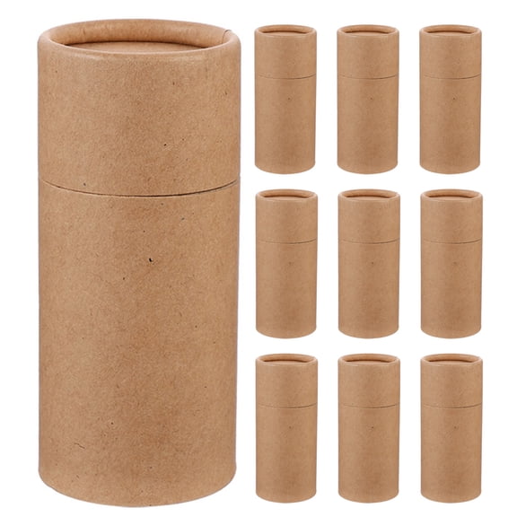 DEEPCRAFF 15-Piece Light Brown Paper Canister Set for Versatile Household and Kitchen Storage Solutions