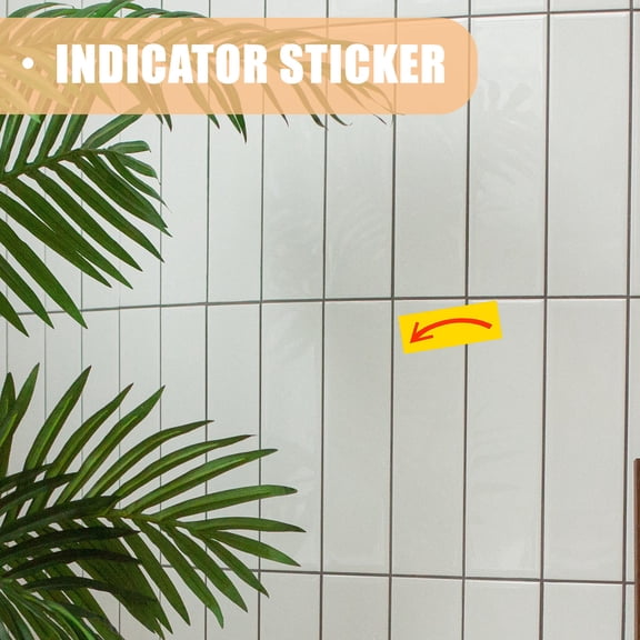 DEEPCRAFF 15Pcs Yellow Arrow Stickers for Home Direction Warning and Caution Clear Adhesive Floor and Wall Markers