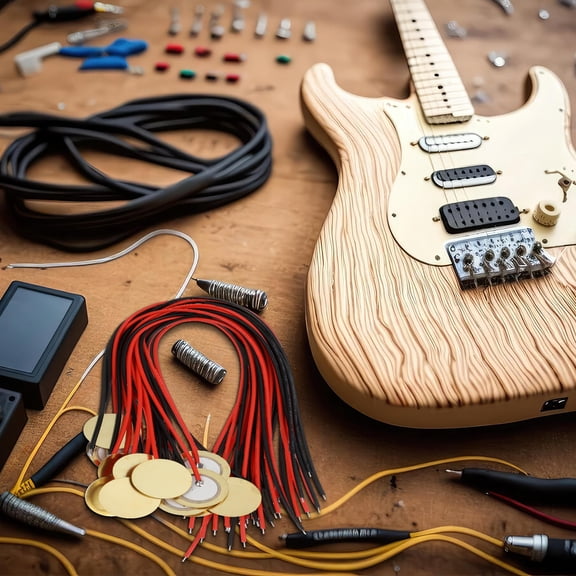 DEEPCRAFF 15Pcs Drum Trigger Piezoelectric Transducer Brass Disc for Wide Musical Applications