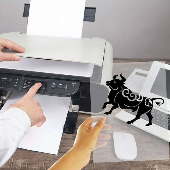 DEEPCRAFF 15Pcs Transparent Film Paper for Home Printing Overhead Projector and Silk Screen Printing