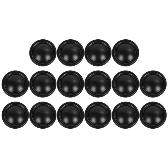 DEEPCRAFF 4121c Matte Black Aluminum Alloy Drawer Knobs Cabinet Pull Handles 16 Pieces