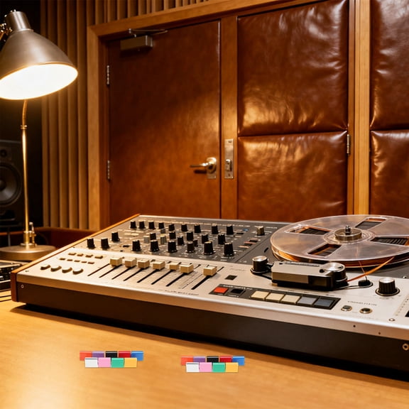 DEEPCRAFF 18Pcs Assorted Color Plastic Mixing Console Fader Knobs for Potentiometer Control