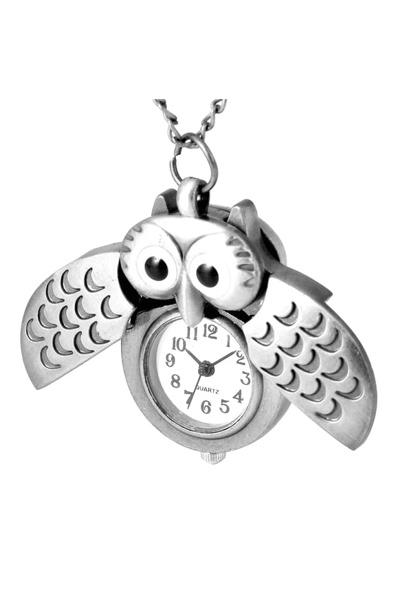 1PC Vintage Pocket Watch Owl Shape Alloy for Giving to Friends Family