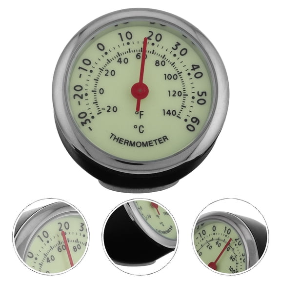 DEEPCRAFF 1 Pack Car Thermometer, Multicolor External Temperature Gauge Monitor, Auto Interior/Exterior Temp Display for Drivers