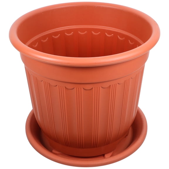 DEEPCRAFF 1Pack Decorative Indoor Flower Pot in Round Shape 27.5X24X24In