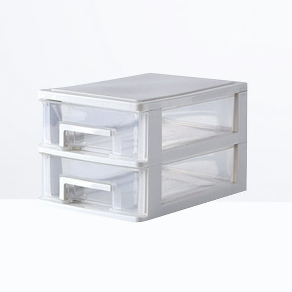 DEEPCRAFF 1Pack Desk Storage Box Drawer Type 17x24x20cm PP for General Users in Living Room Bathroom Study Room