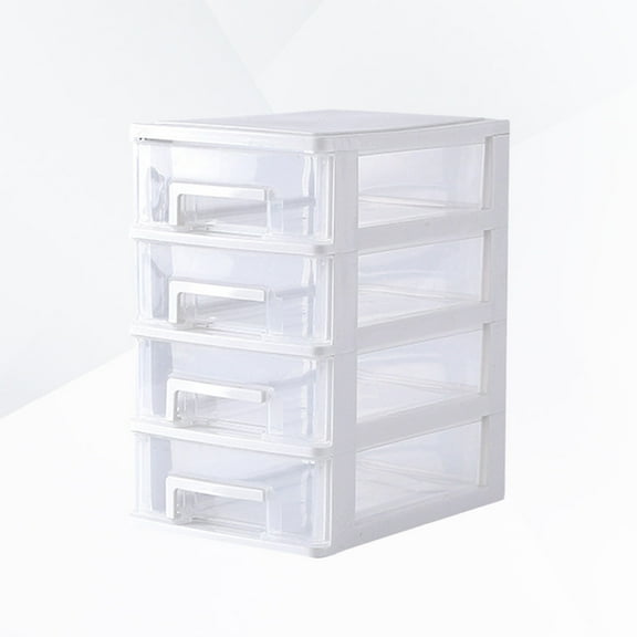 DEEPCRAFF 1Pack Drawer Style Desktop Storage Box 17x24x39.5in PP 4 Layers Dustproof for General Users