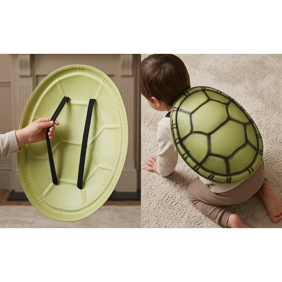 DEEPCRAFF 1Pack Magiclulu Tortoise Shell for Adults Decoration Green Prop