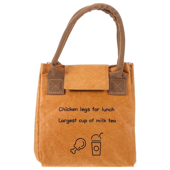 DEEPCRAFF 1Pack Paper Bag Lunch Box Paper Insulation Temperature Control Freshness Preservation for School Work