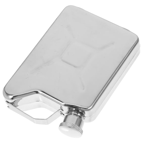 DEEPCRAFF 1Pack Stainless Steel Flask 9.5x7.1x2.2Cm 3.73x2.79x0.86In And Social Gatherings