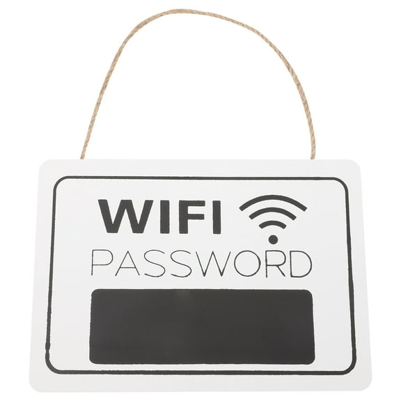 DEEPCRAFF 1Pack Wifi Password Sign White Rectangle for Business Owners Public Place 20x14.1in