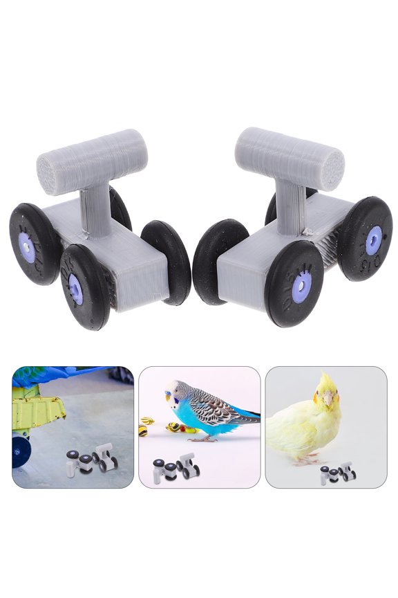 1Pair Compact Bird Skate Shoes Multi Functional Parrot Skates for Small Bird Training