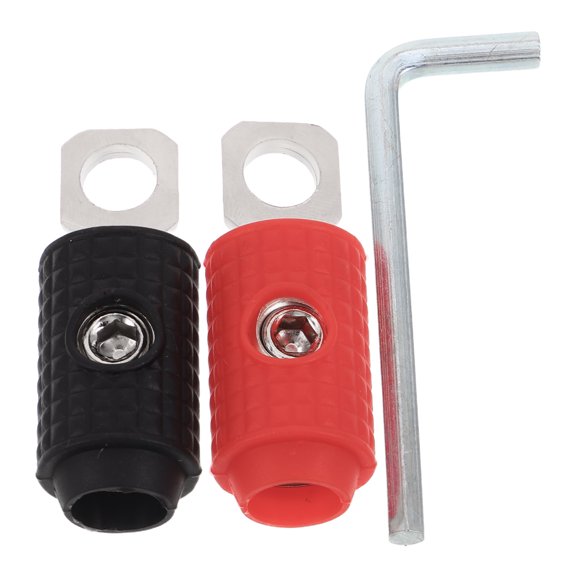 DEEPCRAFF 1Pair Electrical Crimp Connectors Brass Wire Lugs Heat Shrink for Car Amplifier Cables