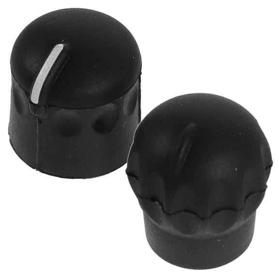DEEPCRAFF Radio Volume Knob, Black Plastic, for DIY and Popular Models 1Pair
