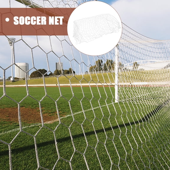 DEEPCRAFF 1Pair White Football Training Equipment Net for Casual Football Games and Practice