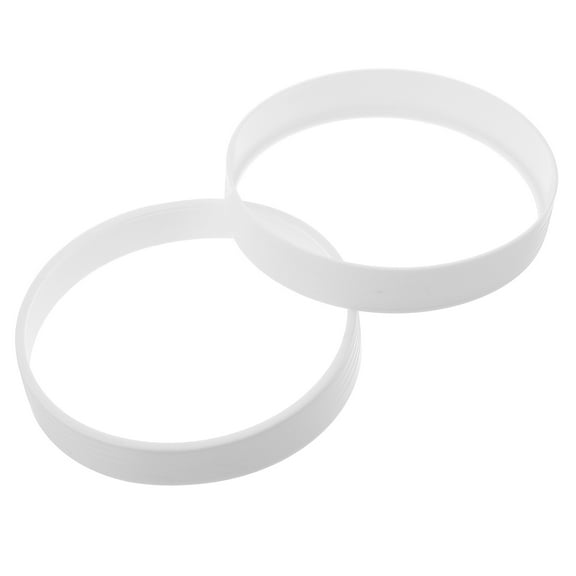 DEEPCRAFF 1Pair White Golf Practice Hole Cup with Precise Positioning Easy Install for Golf Training