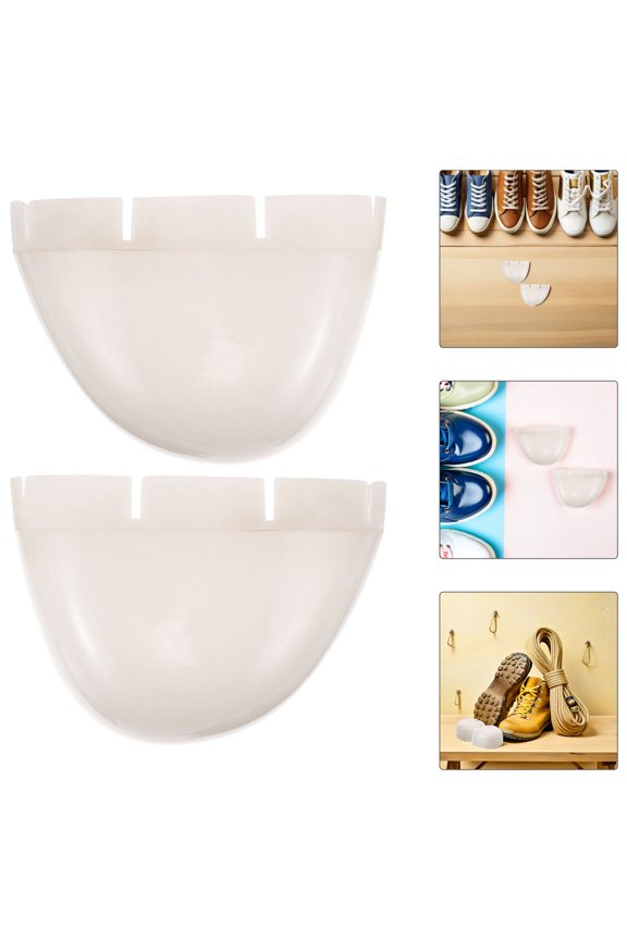1Pair White Work Boot Toe Guard with Anti Smash High Strength Alloy Steel Protection