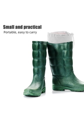 1 Pair White Insulated Boot Liners with Soft Thermal Lining for Winter Outdoor Activities and Cold Weather