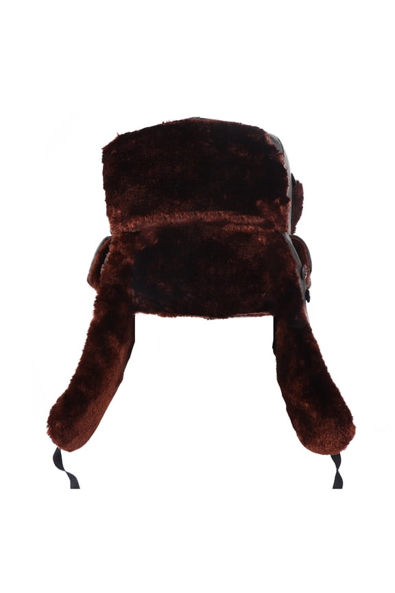 1Pc Green Windproof Trapper Hat with Thickened Ear Flaps Warm Winter Ski Hat for Outdoor Use
