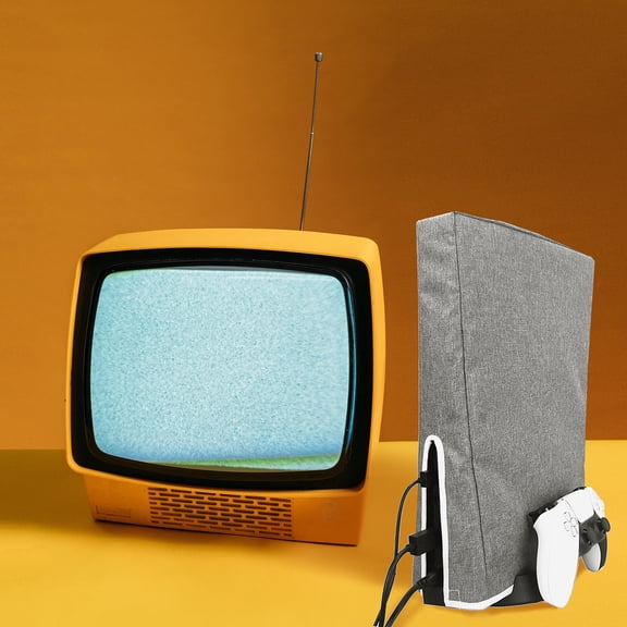 DEEPCRAFF 1Pc Game Controller Dust Cover Grey Slim Fit for Console with Tape Bottom