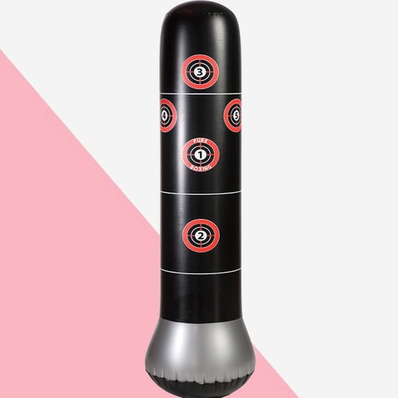 DEEPCRAFF Inflatable Vertical Boxing Column Sandbag Fitness Tool for Agility, , and Hand-Eye Coordination Training