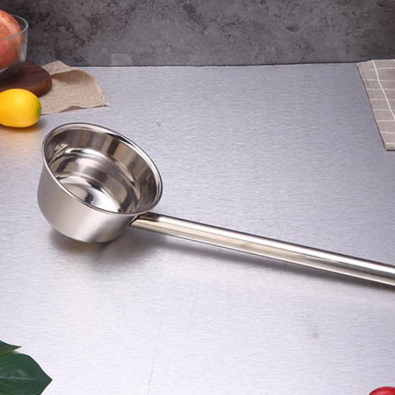 DEEPCRAFF 1Pc Kitchen Stainless Steel Water Bailer with Smooth Surface and Long Handle