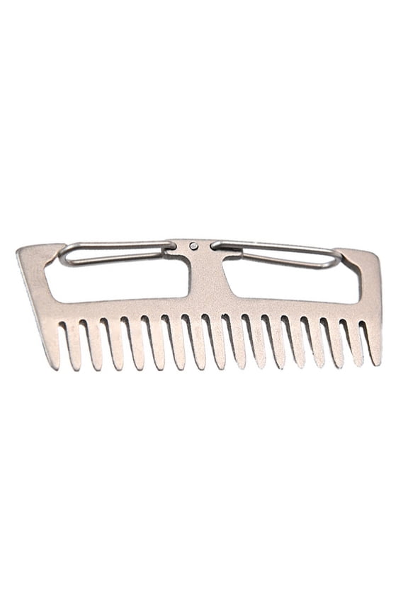 1Pc Lightweight Outdoor Comb Titanium Alloy Multi-Function Keychain