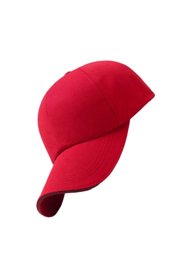 1Pc Red Hip Hop Baseball Cap Outdoor Sun Hat Comfortable Stylish for Men