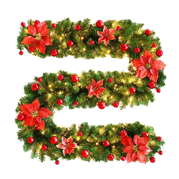 DEEPCRAFF 1Pc Red LED Xmas Tree Vine Lights for Home Decor with Low Power Consumption