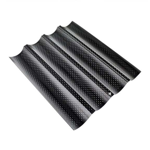 DEEPCRAFF Carbon Steel Baking Mold Non-Stick Black for French Bread Baking 1Pc