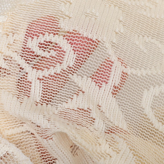 DEEPCRAFF White Lace Piano Dust Cover, Elegant Soft Hand Washable Protective Cover for Upright and Grand Pianos