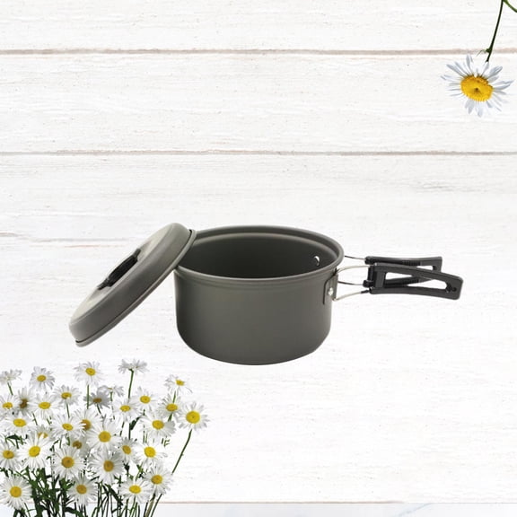 DEEPCRAFF 1Pc Small Cooking Pot Metal Portable Noodle Pot For Outdoor Fun