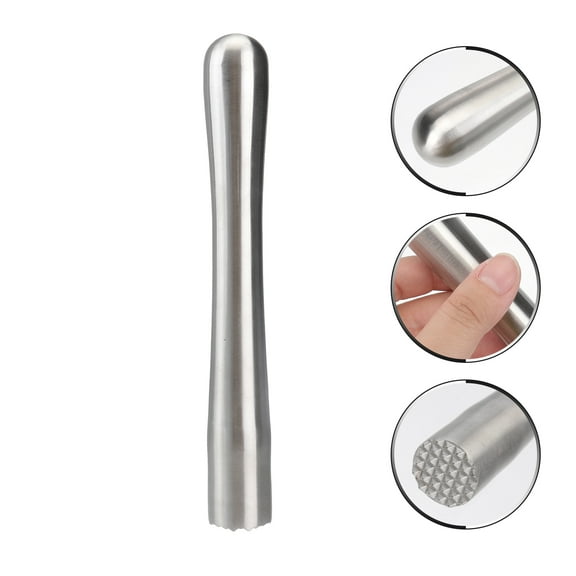 DEEPCRAFF 1Pc Stainless Steel Ice Bar with Design for Bar Party Use