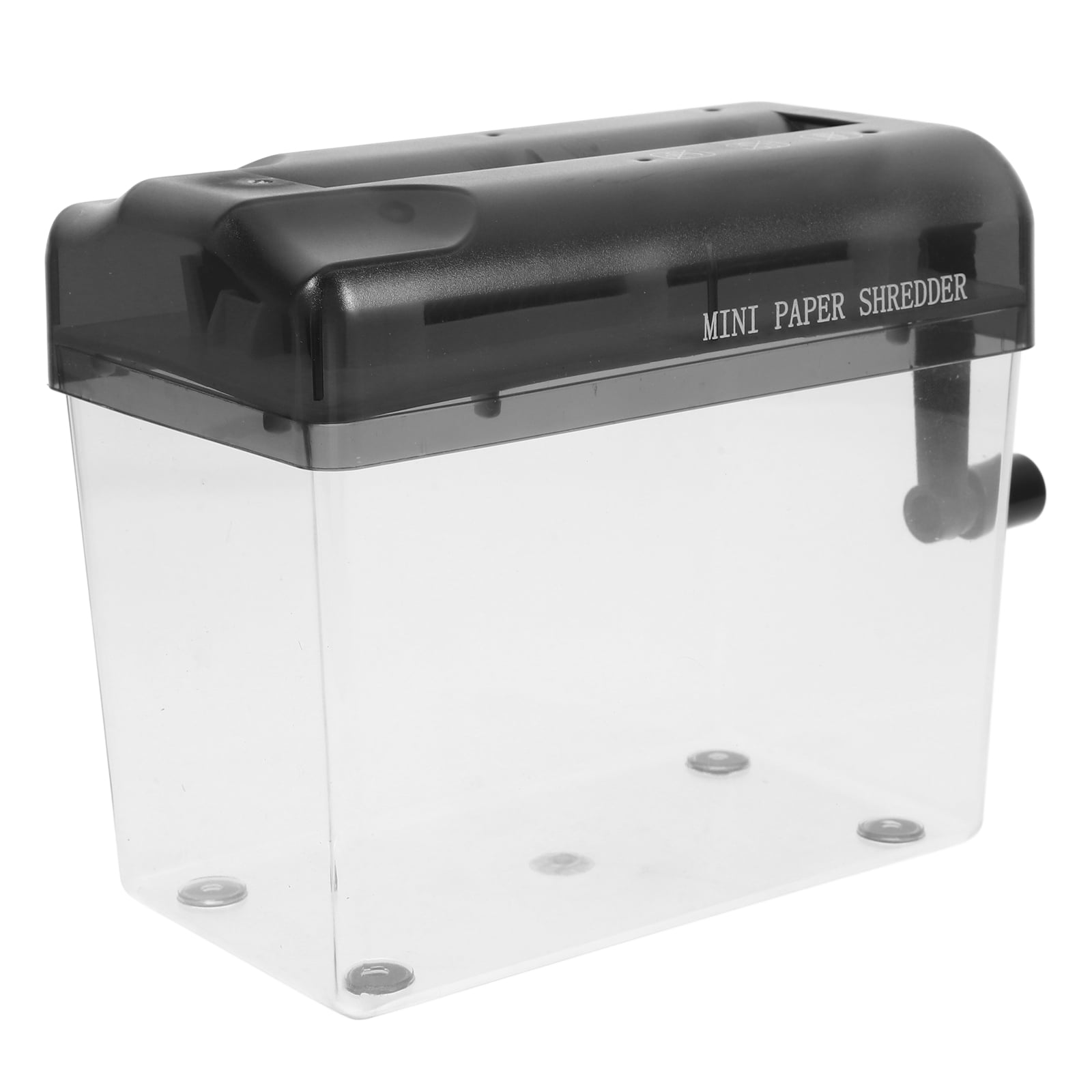 DEEPCRAFF 1Pcs Desktop Paper Shredder for Home and Office Use With Transparent Dust Box