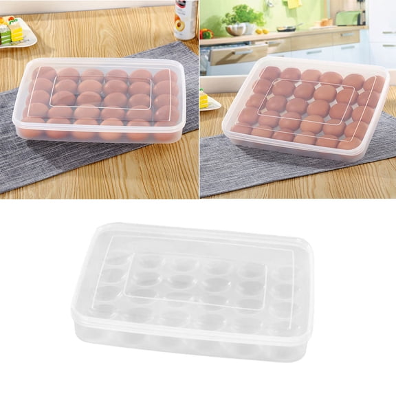 DEEPCRAFF 1 Piece Plastic Tray for Refrigerator, Shockproof and Storage Container, 13.6 x 10.2 x 1.6 Inches
