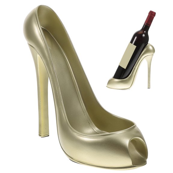 DEEPCRAFF 1Pcs Elegant Design High Heel Shoe Wine Holder Resin Support for Home Use