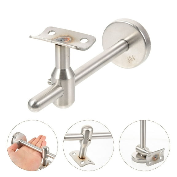 DEEPCRAFF 1Pcs Handrail Brackets for Indoor Stairs 6.3x2.8in