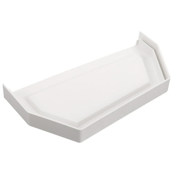 DEEPCRAFF Gutter Accessories White PVC for Roof Gutters 1Set