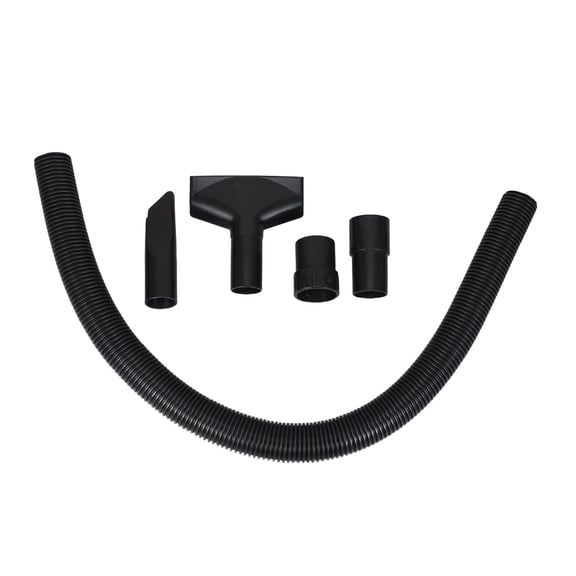 DEEPCRAFF Black Blower Extension Hose Set with Wide Compatibility Nozzle for Workshop Use, and Flexible