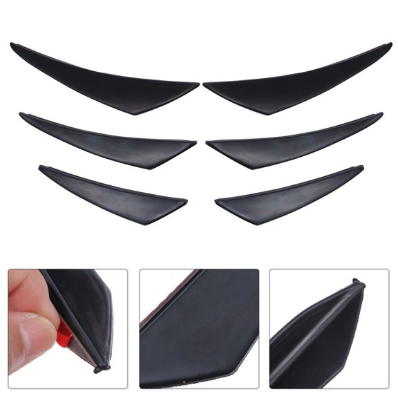 DEEPCRAFF 1Set Car Front Lip Cover Fins for Cars