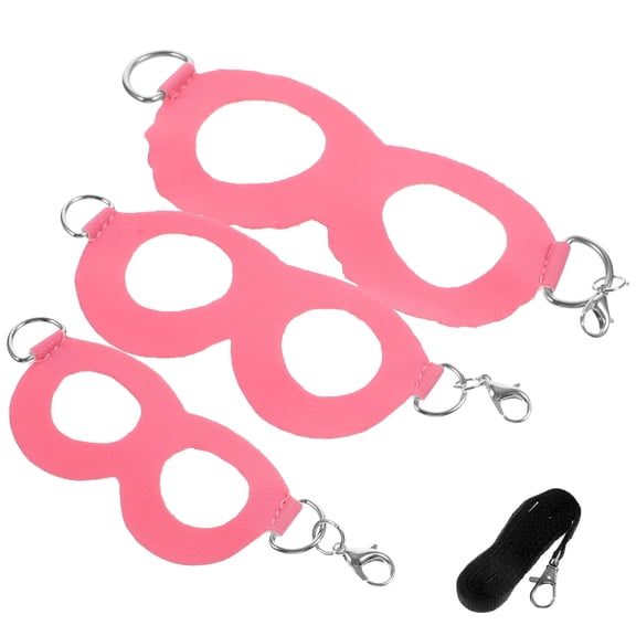 DEEPCRAFF 1Set Bearded Dragon Harness Pink Adjustable Leash for Small Pet Travel and Walking