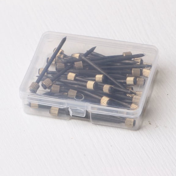 DEEPCRAFF 1Set Black Frame Fixing Nails Boxed Set Strong Iron Picture Nails for Home