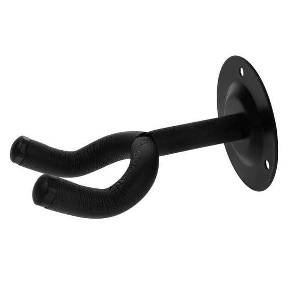 DEEPCRAFF 1Set Black Guitar Round Base Hook 5.62X3.54X3.14In Ukulele Hanger Wall Mount