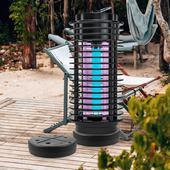 DEEPCRAFF 1Set Black Plastic Sand Box Base for Patio Heater Weighted Design Prevents Falling