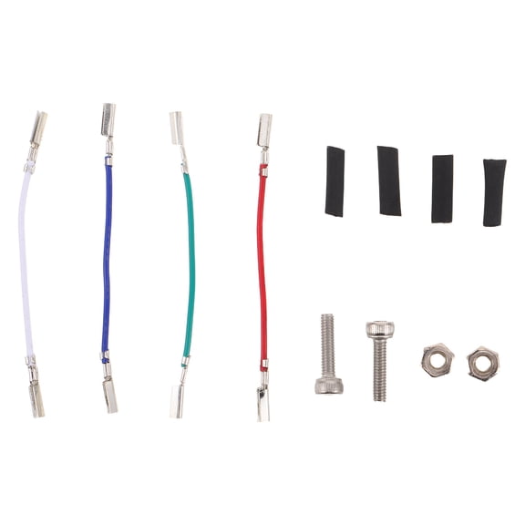 DEEPCRAFF 1Set Assorted Color Headshell Wire Replacement for Turntable Phonograph with Noise Reduction Technology