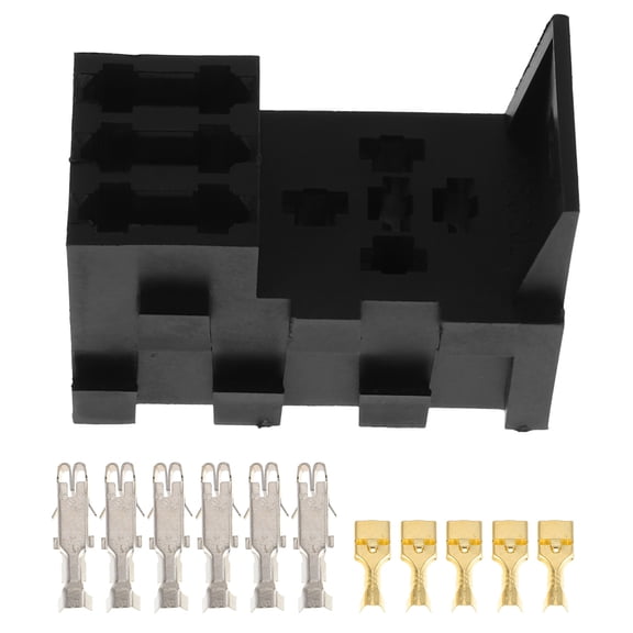 DEEPCRAFF 1Set Easy Install Fuse Relay Box Block Kit with Vehicle Relay Socket for Auto Boat Truck