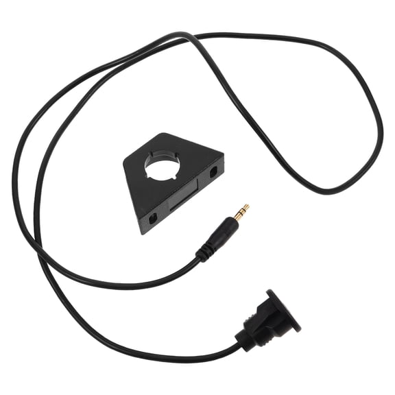 DEEPCRAFF 1Set Waterproof Car Dashboard Audio Extension Cable with Flush Mount Aux Jack
