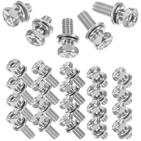 DEEPCRAFF 1Set High Strength Stainless Steel Hexagon Bolt and Nut Set for Motorcycle Battery Replacement