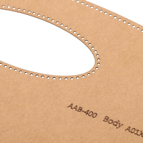 DEEPCRAFF 1 Set Leathercraft Handbag Pattern Stencils, Orange Bag Template for Purse Making, Wallet Craft Sewing Tool