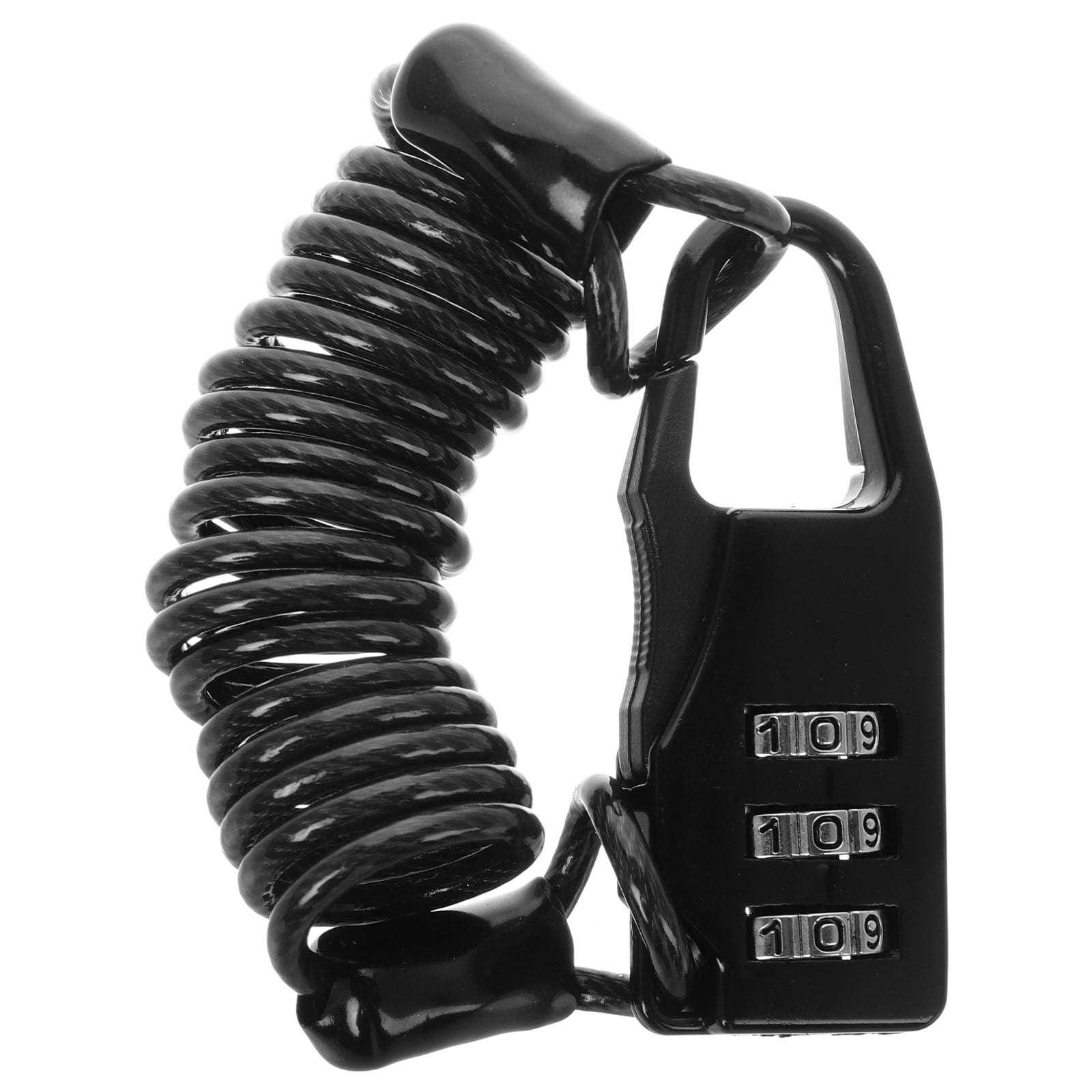 DEEPCRAFF 1Set Motorcycle Security Lock Steel Lock Black Prevent Shaking For Riders Protection 4.72X0.98X0.98In